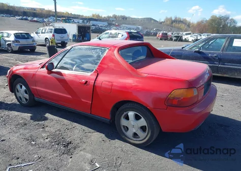 1993 Honda Civic Del Sol Si из США, поврежденный, VIN JHMEH616XPS020385
